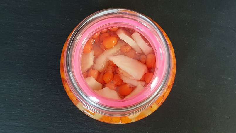 Homoktövis macerátum gyömbérrel és mézzel, fotó 1