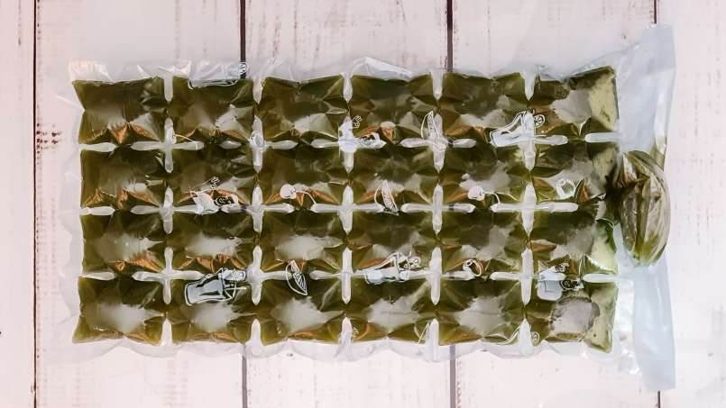 Fagyasztott csalánlé jégkockák, fotó 7