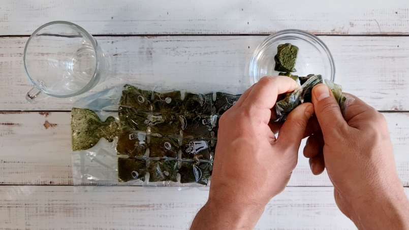 Fagyasztott csalánlé jégkockák, fotó 10