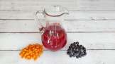 Energetizáló homoktövis- és aronia juice gyömbérrel, lime-mal és mézzel